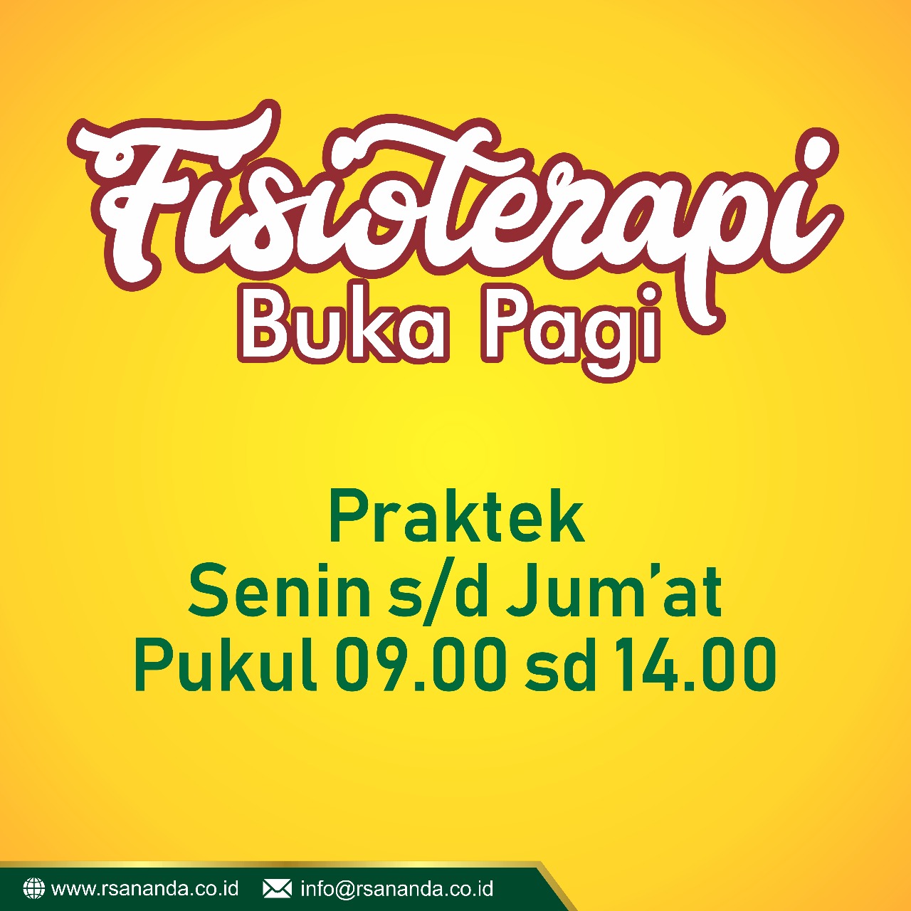 Jadwal Fisioterapi Rs Ananda Purwokerto